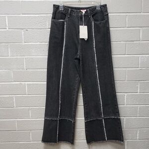 So Me Black Size XL Flare Jeans